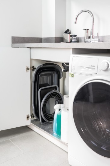 Zusammenklappbarer Wäschekorb, Polypropylen, 60,5 x 40 cm, „Smart Space“ – Kitchen Craft