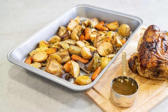 Steak tray, steel, 41 x 28.5 cm - Kitchen Craft