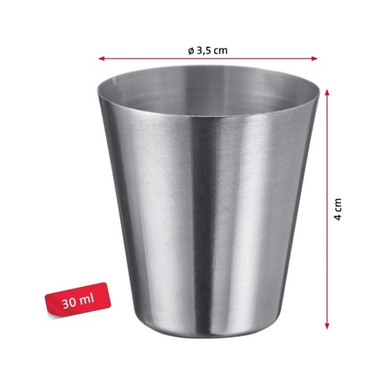 Set di 4 mini bicchieri, acciaio inossidabile, 30 ml, "Mendo" - Westmark