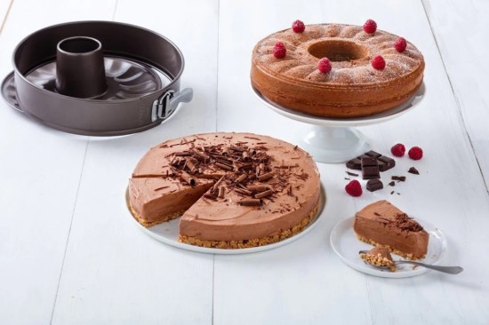 Molde para horno redondo con base extraíble, 26cm, "ASIMETRIA", acero al carbono - Pyrex