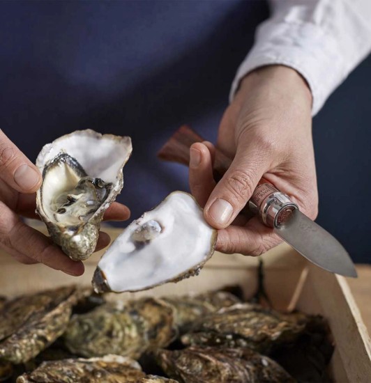 Μαχαίρι Oyster N°09, ανοξείδωτο, 6,5cm, "Nomad Cooking", Padouk - Opinel
