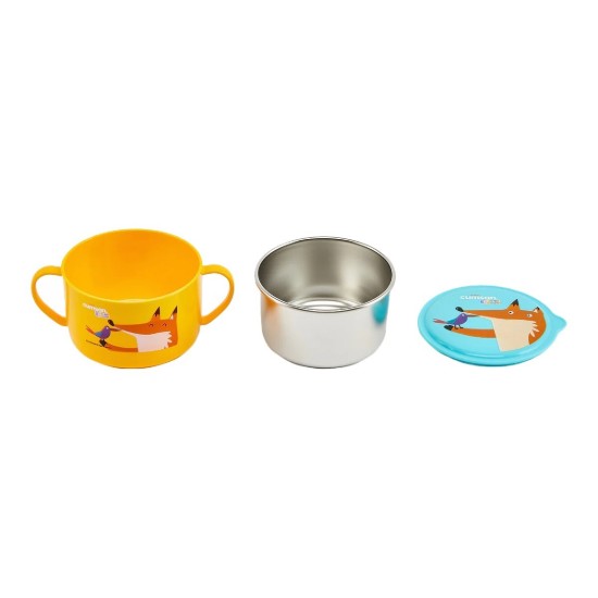 Stainless steel bowl, 650 ml, yellow, "Infant" - Cuitisan