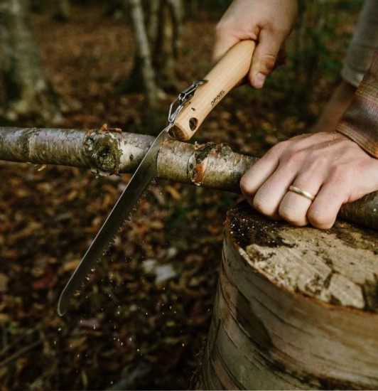 Sierra plegable N°18, acero, 18 cm - Opinel