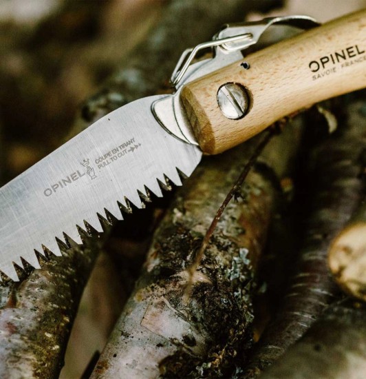 Sierra plegable N°18, acero, 18 cm - Opinel