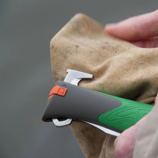 Taskunuga nr 12, puugieemaldajaga, "Explore", Green - Opinel
