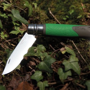 Zakmes N°12, met tekentrekker, "Explore", Green - Opinel