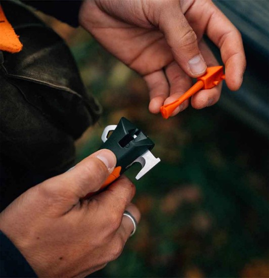 Zakmes N°12, met tekentrekker, "Explore", Orange - Opinel