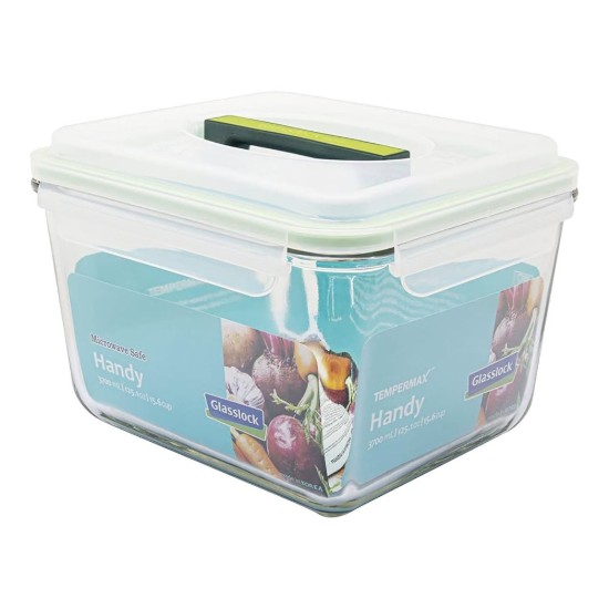 Frischhaltedose „Handy“, 3700 ml, aus Glas – Glasslock