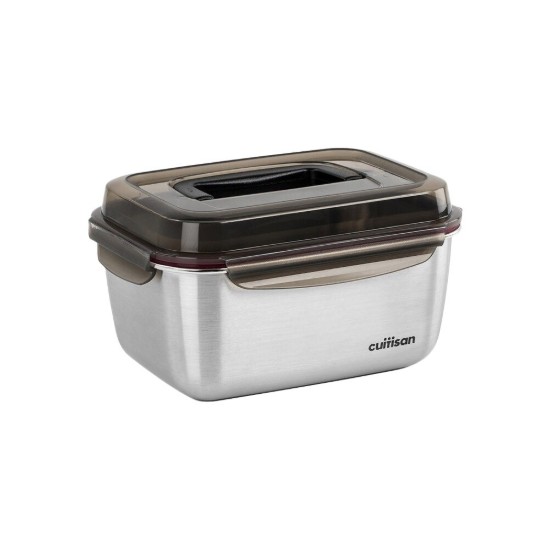 Recipiente rectangular para alimentos, acero inoxidable, 3600 ml, gama "FLORA" - Cuitisan