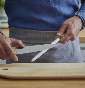 Utensile per affilare coltelli, acciaio, 25 cm - Opinel