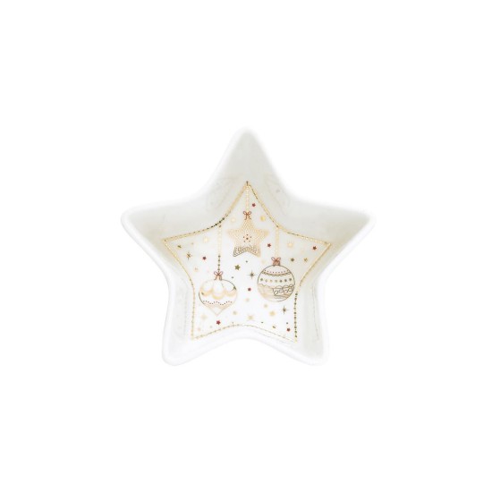 Bol stea, 15 cm "CHRISTMAS LIGHTS", portelan - Easy Life