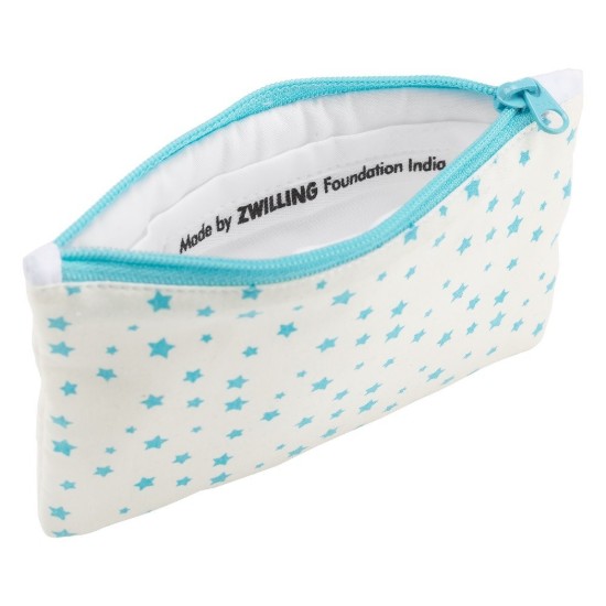 Children's manicure set, 3 pieces, leather case, elephant pattern - Zwilling PREMIUM