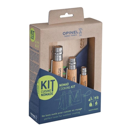 Set coltelli da cucina, 5 pezzi, "Nomad Cooking" - Opinel