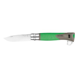 Zakmes N°12, met tekentrekker, "Explore", Green - Opinel