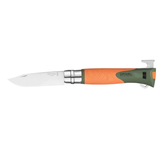 Zakmes N°12, met tekentrekker, "Explore", Orange - Opinel