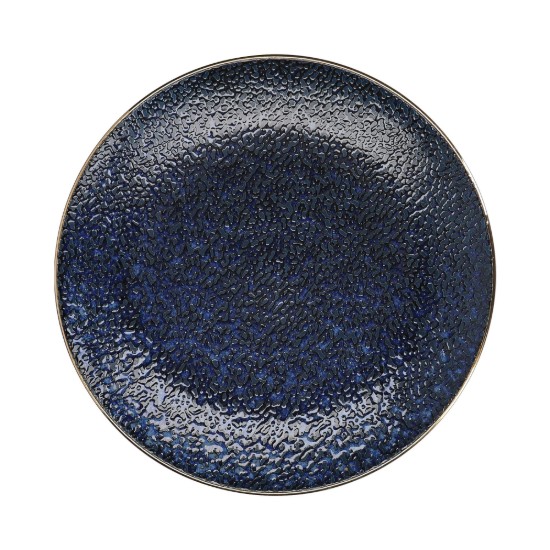 Piatto piano in porcellana, 27 cm, "Satori", Indigo Blue - Mikasa