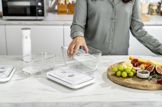 2-delige lekrekset voor glazen voedselcontainers, M/L, "FRESH & SAVE" - Zwilling