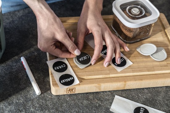 Storage container set, 6 pieces, with accessories, plastic, "Cube" - Zwilling