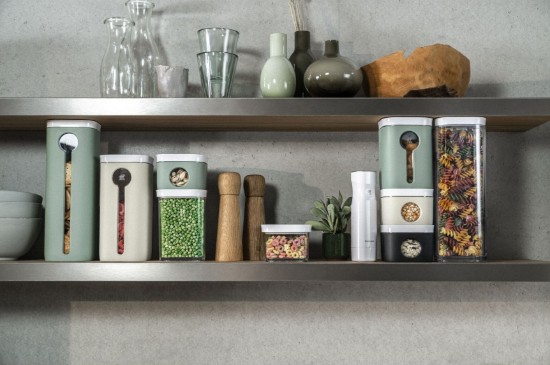 Storage container set, 6 pieces, with accessories, plastic, "Cube" - Zwilling