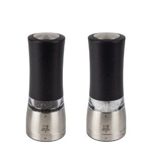 Set of 2 electric salt and peppercorn grinders, 16 cm, "Daman U'Select" - Peugeot