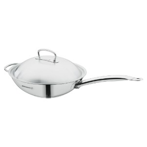 Wok pan, stainless steel, 32 cm / 5.2 L, "Proline" - Korkmaz