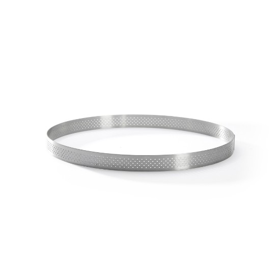 Geperforeerde taartvorm, RVS, 24,5 cm - merk "de Buyer"