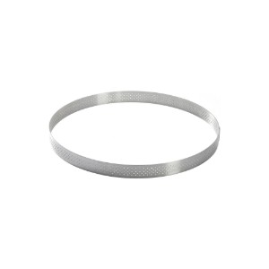 Stampo per crostate traforato, acciaio inox, 20,5 cm - marchio "de Buyer".
