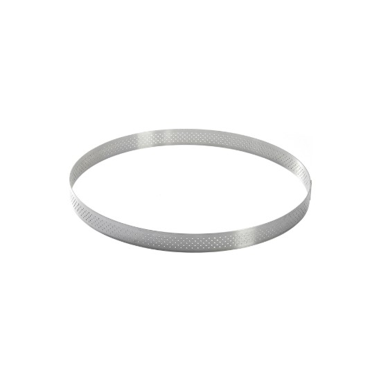 Geperforeerde taartvorm, RVS, 20,5 cm - merk "de Buyer"