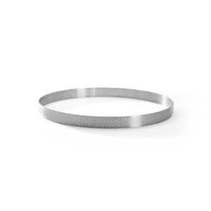 Stampo per crostate traforato, acciaio inox, 20,5 cm - marchio "de Buyer".