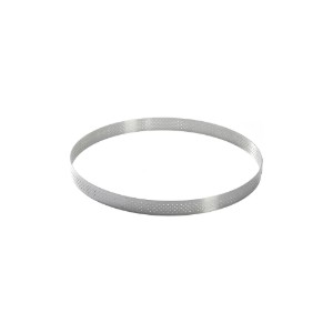 Anello crostata perforato, acciaio inossidabile, 18,5 cm - de Buyer