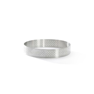Stampo per crostate forato, acciaio inox, 10,5 cm - marchio "de Buyer"
