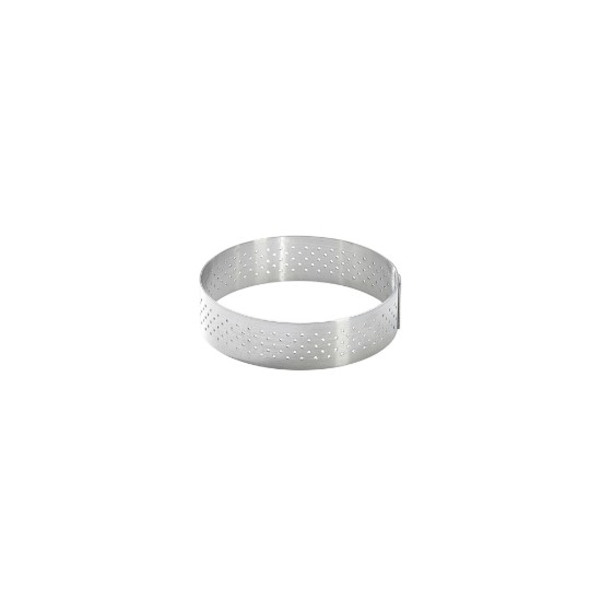 Perforated tart mold, stainless steel, 8.5 cm - "de Buyer" brand