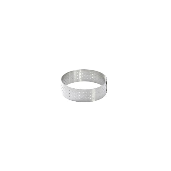 Stampo forato per mini crostate, acciaio inox, 6,5 cm - de Buyer