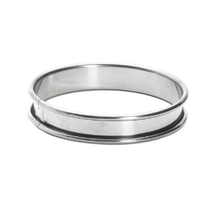Stampo per crostate in acciaio inox, 10 cm - de Buyer