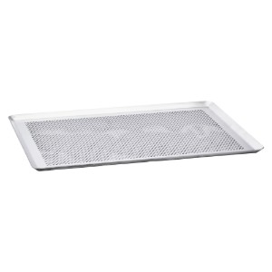 Bakplaat met microperforaties, 40 x 30 cm, aluminium - merk "de Buyer"