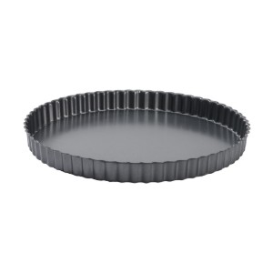 Stampo per crostate con fondo asportabile, acciaio, 28 cm - de Buyer