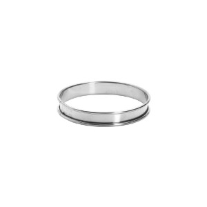 Stampo per crostate, 12 cm, acciaio inossidabile - marchio "de Buyer"