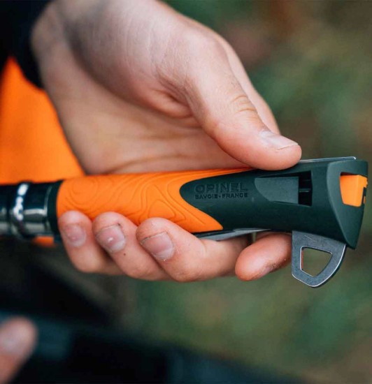 Zakmes N°12, met tekentrekker, "Explore", Orange - Opinel