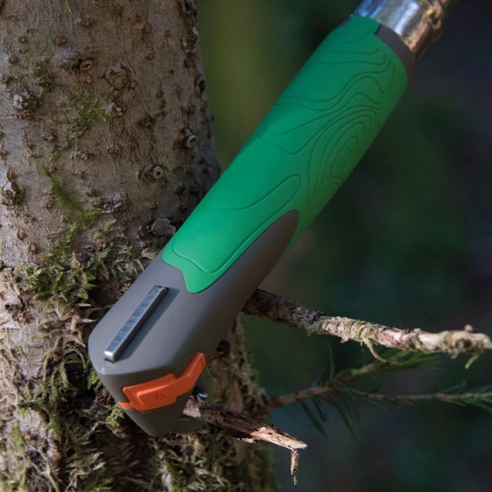 Taskunuga nr 12, puugieemaldajaga, "Explore", Green - Opinel