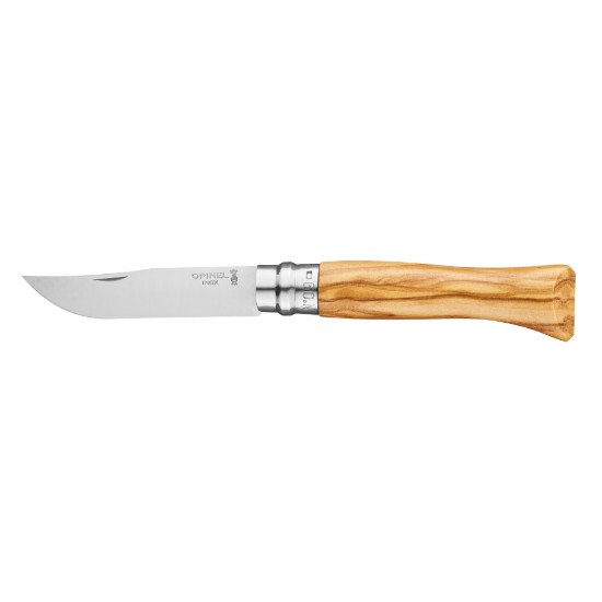 Zakmes N°09, roestvrij staal, 9cm, "Tradition Luxe", Olive - Opinel