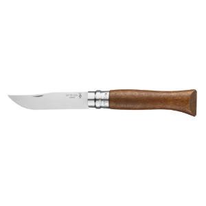Zakmes N°09, roestvrij staal, 9cm, "Tradition Luxe", Walnut  - Opinel