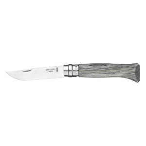  Coltello tascabile N°08, acciaio inox, 8,5 cm, "Tradition Luxe", Grey Birch - Opinel