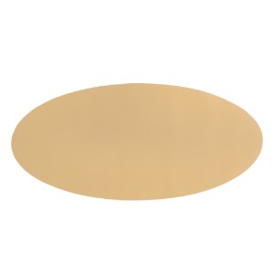 Runner da tavolo ovale, 33 × 70 cm, "Togo", Sabbia - Tiseco