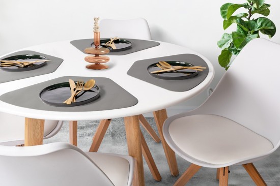Untersetzer, 32x48 cm, "Togo", Grey - Tiseco