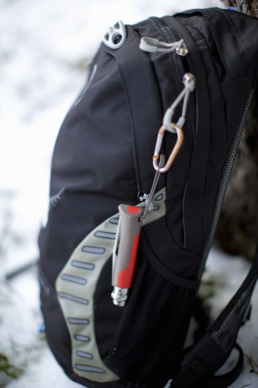 N°08 zakmes met fluitje, roestvrij staal, 8,5 cm, "Outdoor", Red - Opinel