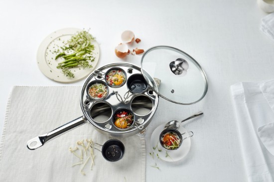Eierkokerpan, met deksel, 22 cm, Gourmet - Demeyere