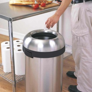 Trash can, 60 L, stainless steel - simplehuman