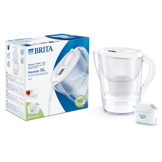 Κανάτα φίλτρου BRITA Marella XL 3,5 L Maxtra PRO (λευκή).