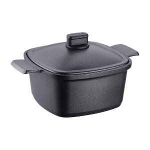 Casseruola con coperchio, alluminio, 24 × 24 cm / 4,6 L, "Casterra" - Korkmaz