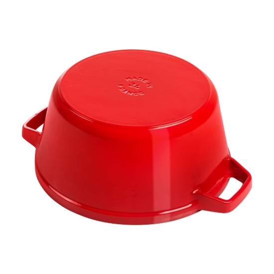 Set van 2 kookgerei Cocotte, gietijzer, 24 cm, Cherry - Staub